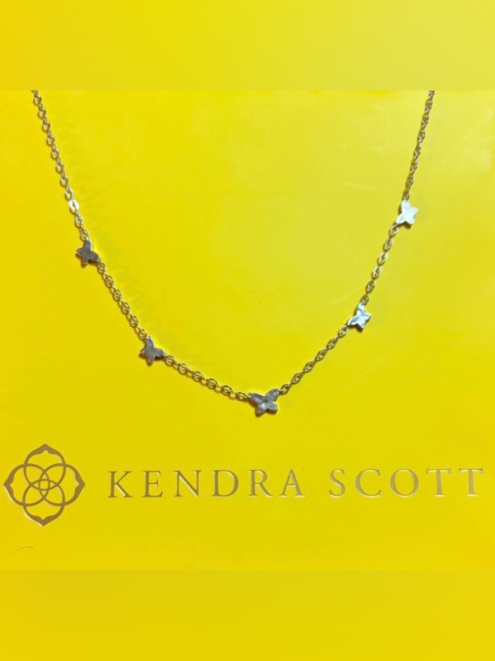 Kendra Scott Lillia  Silver Butterfly Necklace